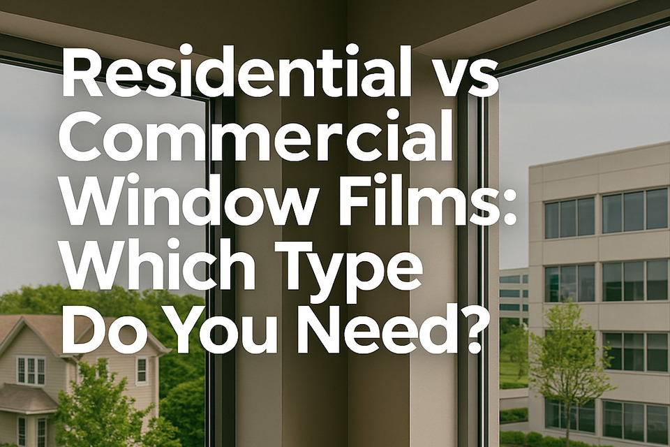 Residential vs Commercial Window Films: Which Type Do You Need?